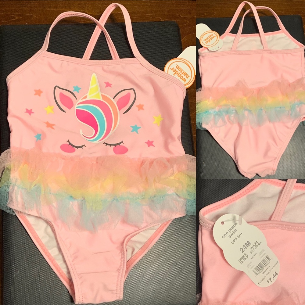 Pink Unicorn bathing suit. NWT! 🦄
